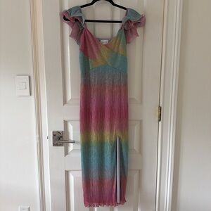 SAYLOR Multicolor Shimmer Dress - Size XS